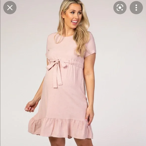 linen maternity dress Beachwood main image 0